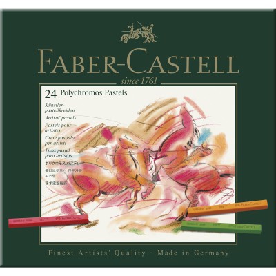 Faber Castell Polychromos Μεταλλική κασετίνα παστέλ 24 χρωμάτων
