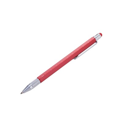 Troika Construction Multitasking ballpoint pen Slim Red