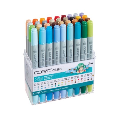 Copic Ciao Manga Starter-Set (Inga Semisow) 36pcs