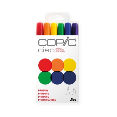 Copic Ciao Set ''Primary'' 6pcs