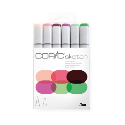 Copic Sketch Set Floral Favorites 1 6pcs