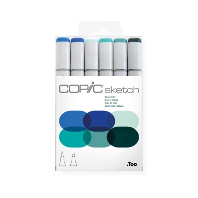 Copic Sketch Set Sea & Sky 6pcs