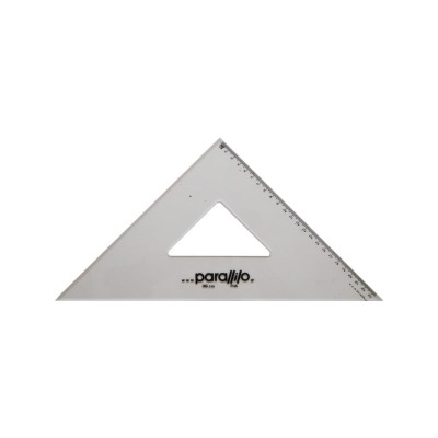 Ισοσκελές Τρίγωνο 45° Parallilo 36cm με Πατούρα και Αρίθμηση