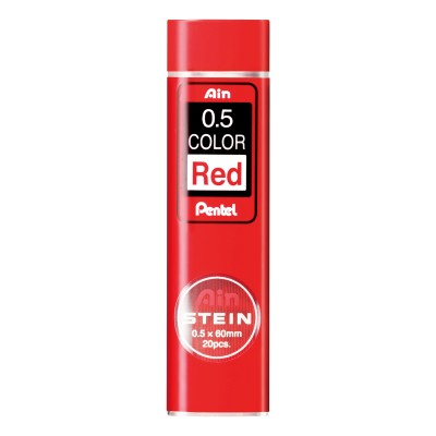 Pentel Κόκκινες Μύτες Μηχανικού Μολυβιού Ain Stein 0.5