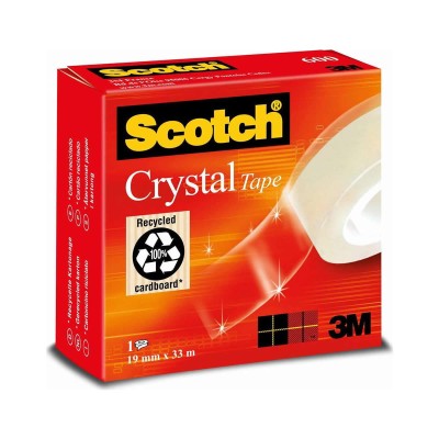 3M SCOTCH Crystal 600 Κολλητική Ταινία 19mm x 33m