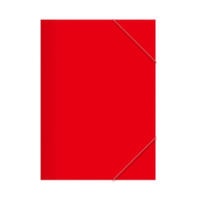 Salko Κόκκινος Φάκελος με Λάστιχο Πλαστικοποιημένος Μέσα - Έξω