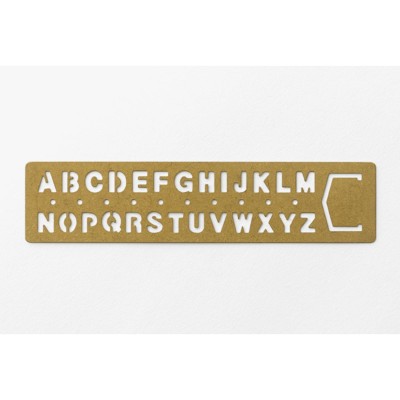 Brass Στένσιλ Σελιδοδείκτης Γραμμάτων