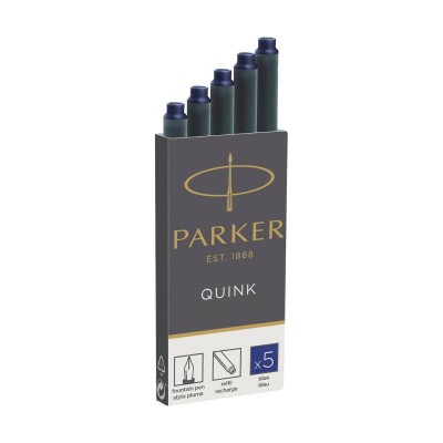 PARKER Αμπούλες Μελάνης Quink Ink 5T - Blue