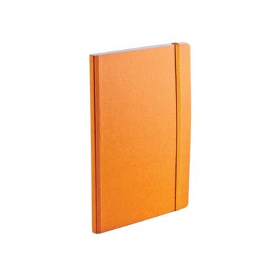 Fabriano Ecoqua Πορτοκαλί Σημειωματάριο με λάστιχο Α5 Μαλακό Εξώφυλλο - Κουκκίδες