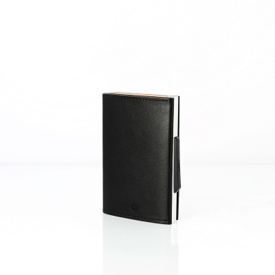 OGON Cascade Slim Black Δερμάτινο Πορτοφόλι-Καρτοθήκη RFID