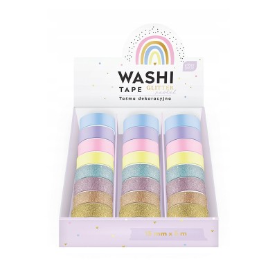 INTERDRUK Washi Tape Κολλητική Ταινία Glitter Pastel