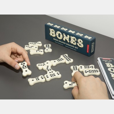 KIKKERLAND Bones Domino Σετ Ντόμινο σε Σχήμα Κόκκαλο