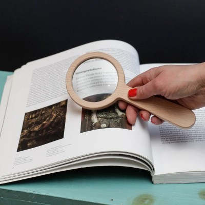 KIKKERLAND Wood Magnifier Ξύλινος Μεγεθυντικός Φακός