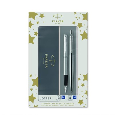 Σετ Δώρου PARKER Jotter Set Core Duo St. Steel CT Πένα & Στυλό Διαρκείας