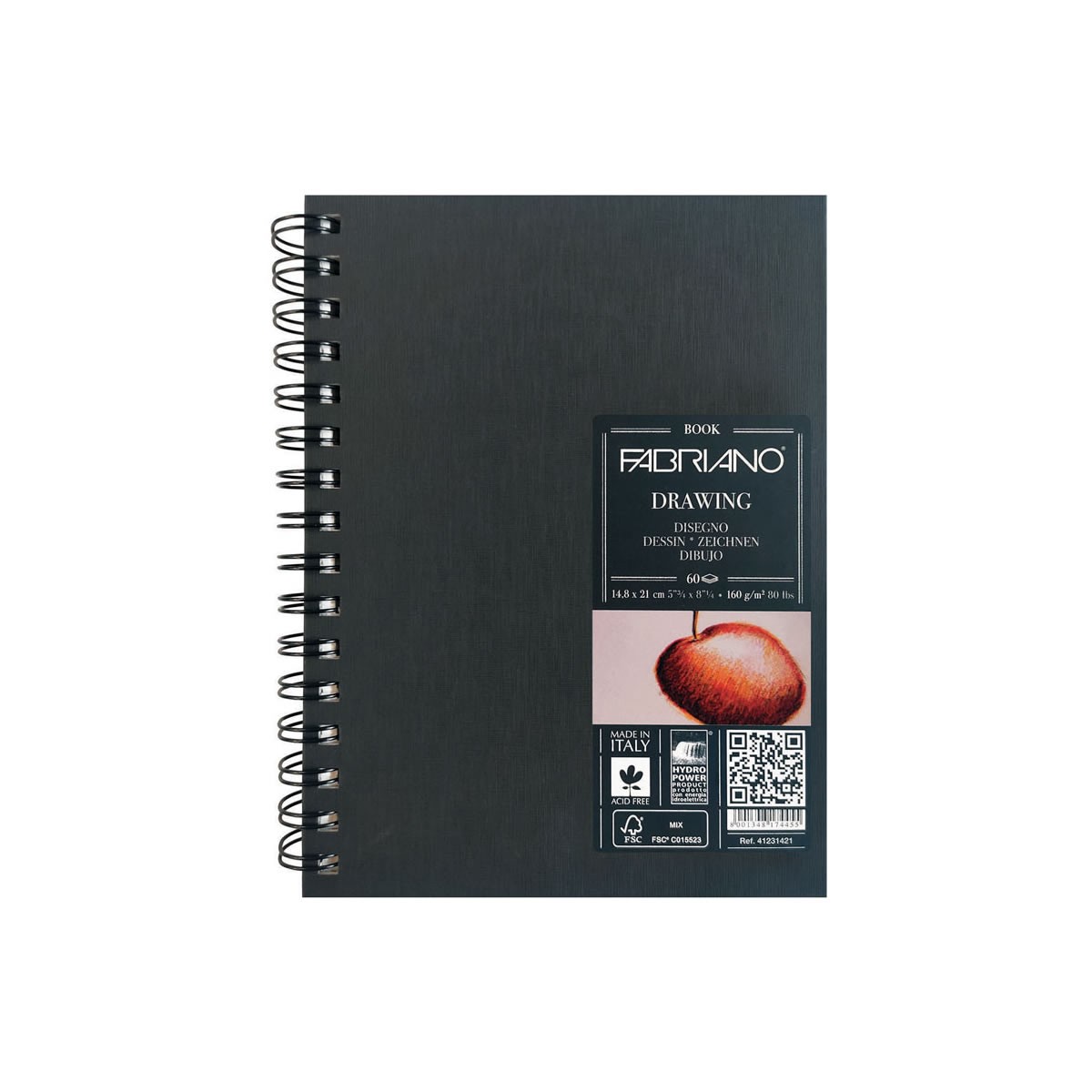 Fabriano Sketchbook A5 Σπιράλ Portrait 60 Φύλλα / 160 gsm