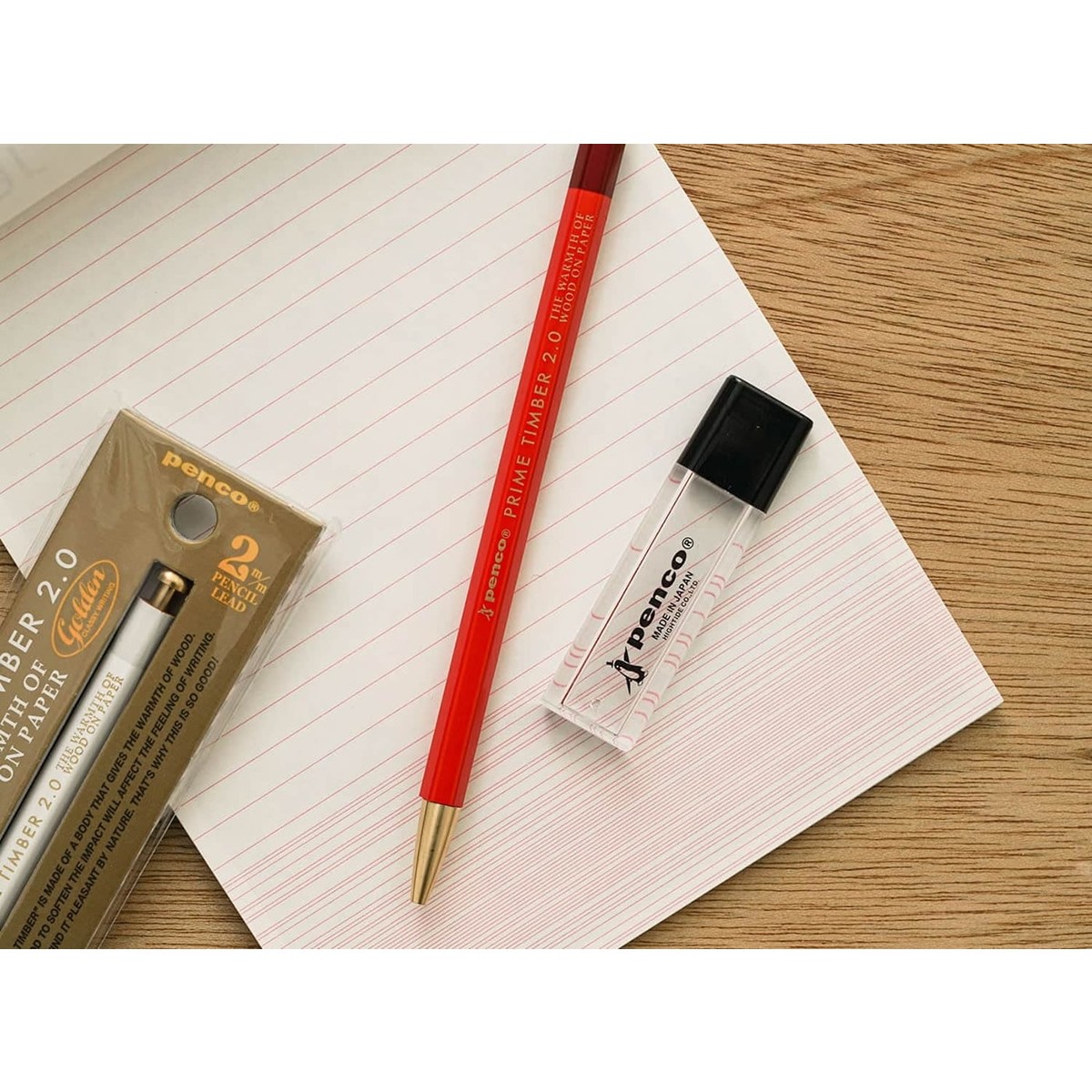 Μηχανικό Μολύβι Prime Timber Brass Red