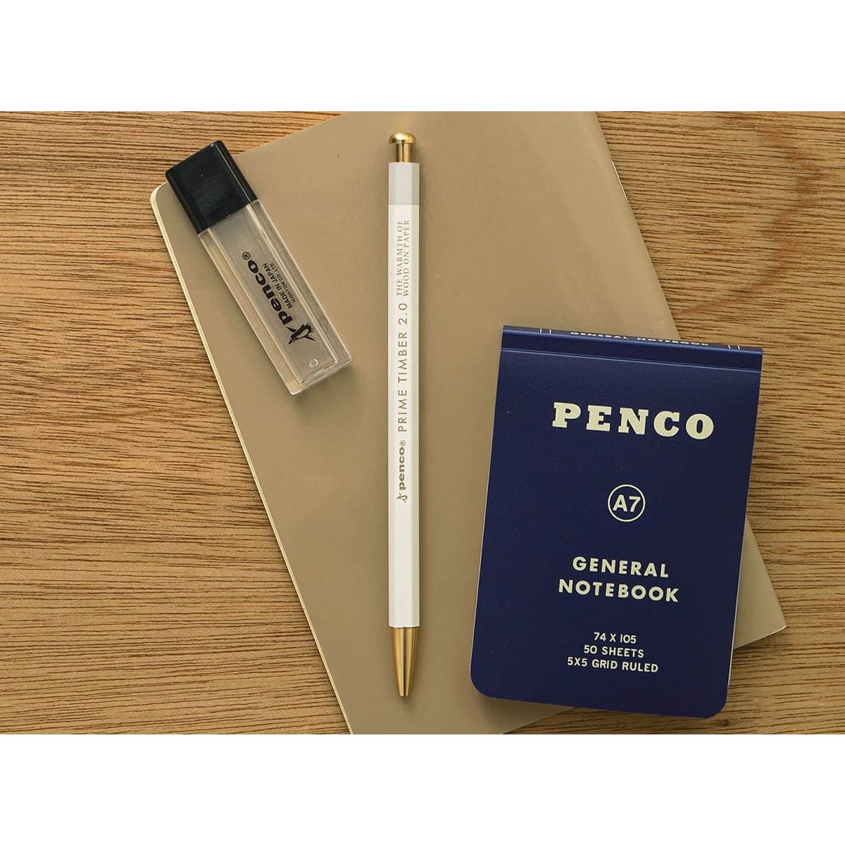 Μηχανικό Μολύβι Prime Timber Brass White