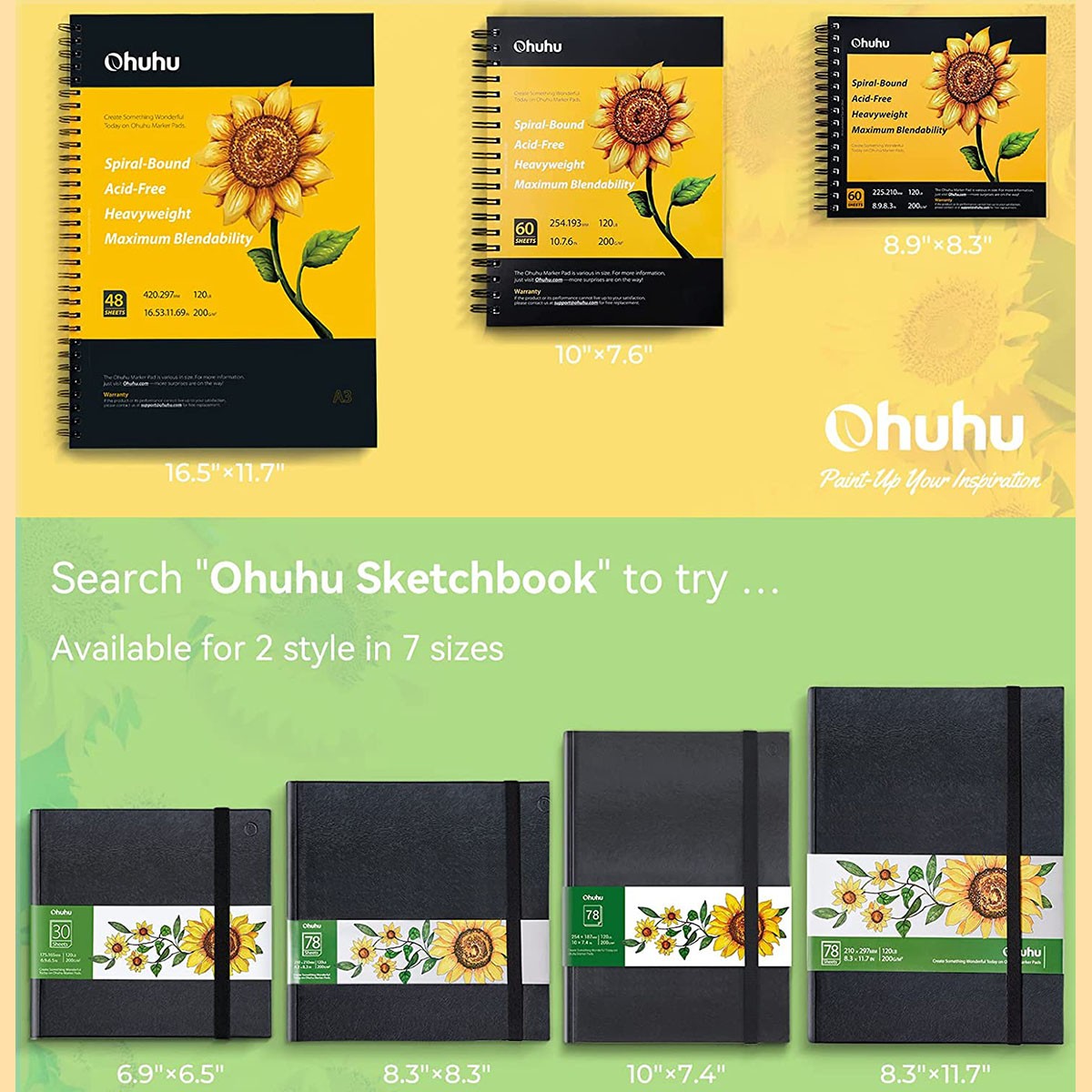 OHUHU Honolulu Alcohol Markers Σετ Μαρκαδόρων 24 Skin tone χρωμάτων Brush & Chisel