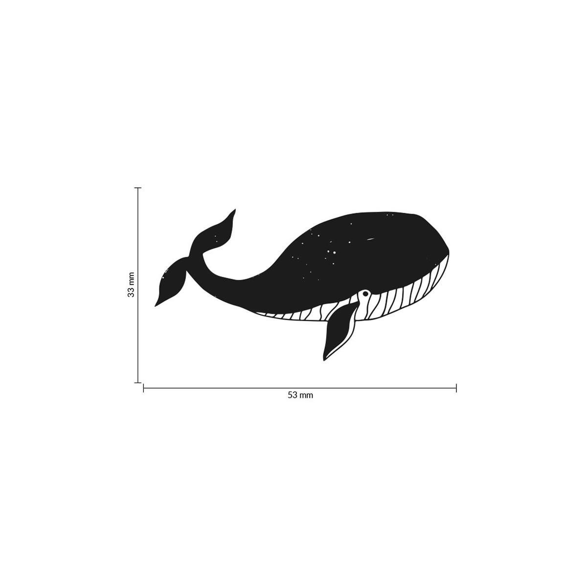 COLOP Arts & Crafts Ξύλινη Σφραγίδα May & Berry Φάλαινα 35x55mm