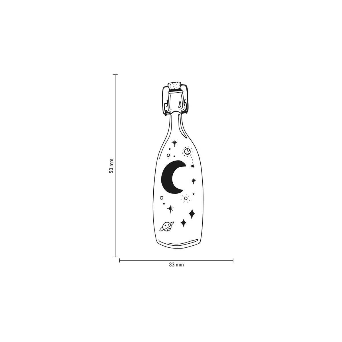 COLOP Arts & Crafts Ξύλινη Σφραγίδα May & Berry Μπουκάλι 35x55mm