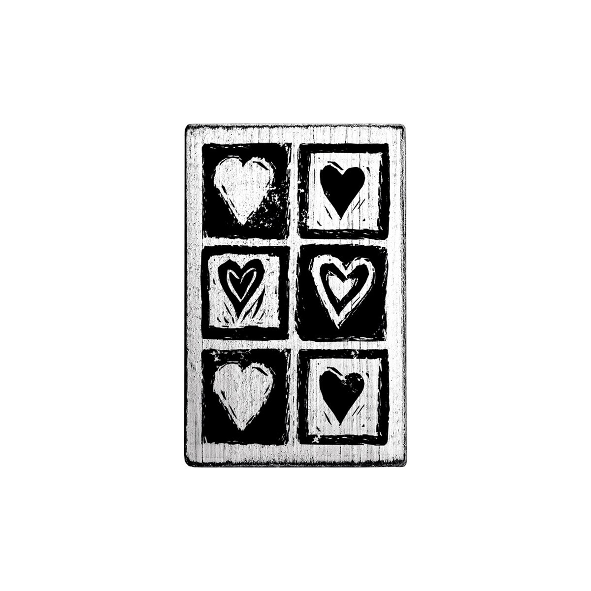 COLOP Arts & Crafts Ξύλινη Σφραγίδα Vintage Hearts