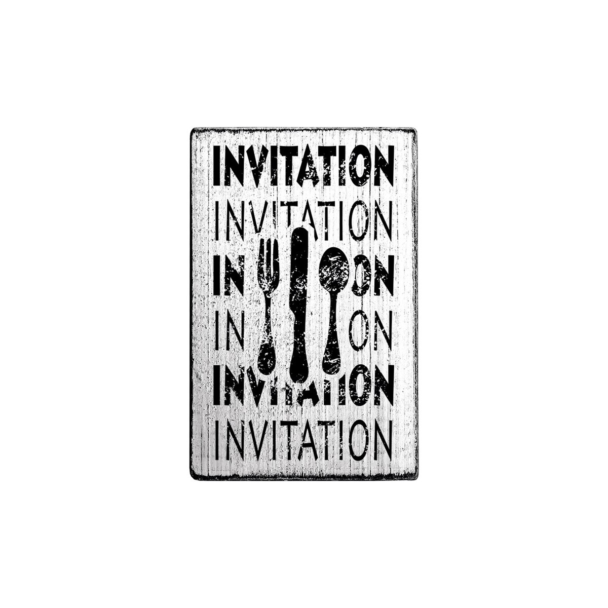COLOP Arts & Crafts Ξύλινη Σφραγίδα Vintage Invitation Invitation