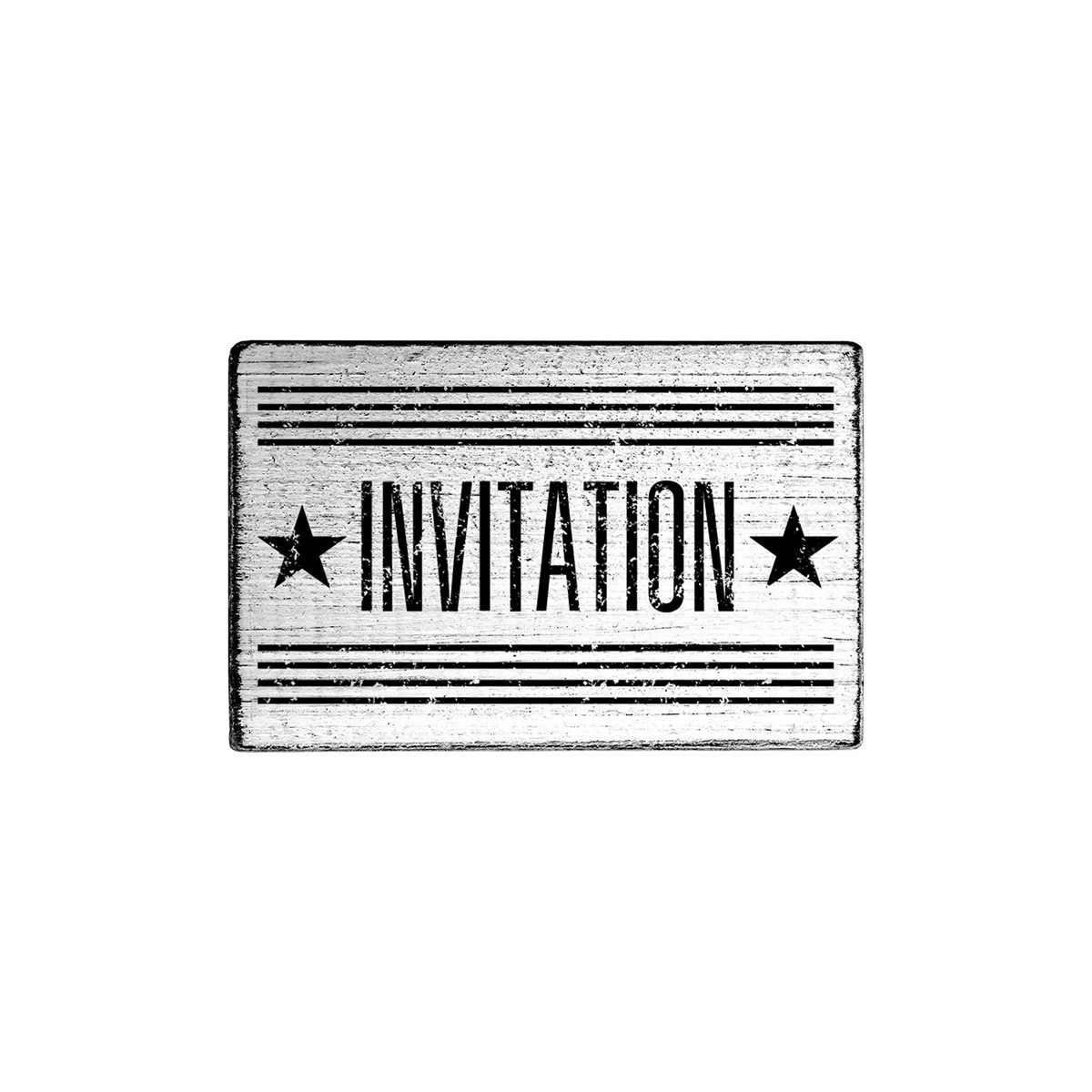 COLOP Arts & Crafts Ξύλινη Σφραγίδα Vintage Invitation - stars