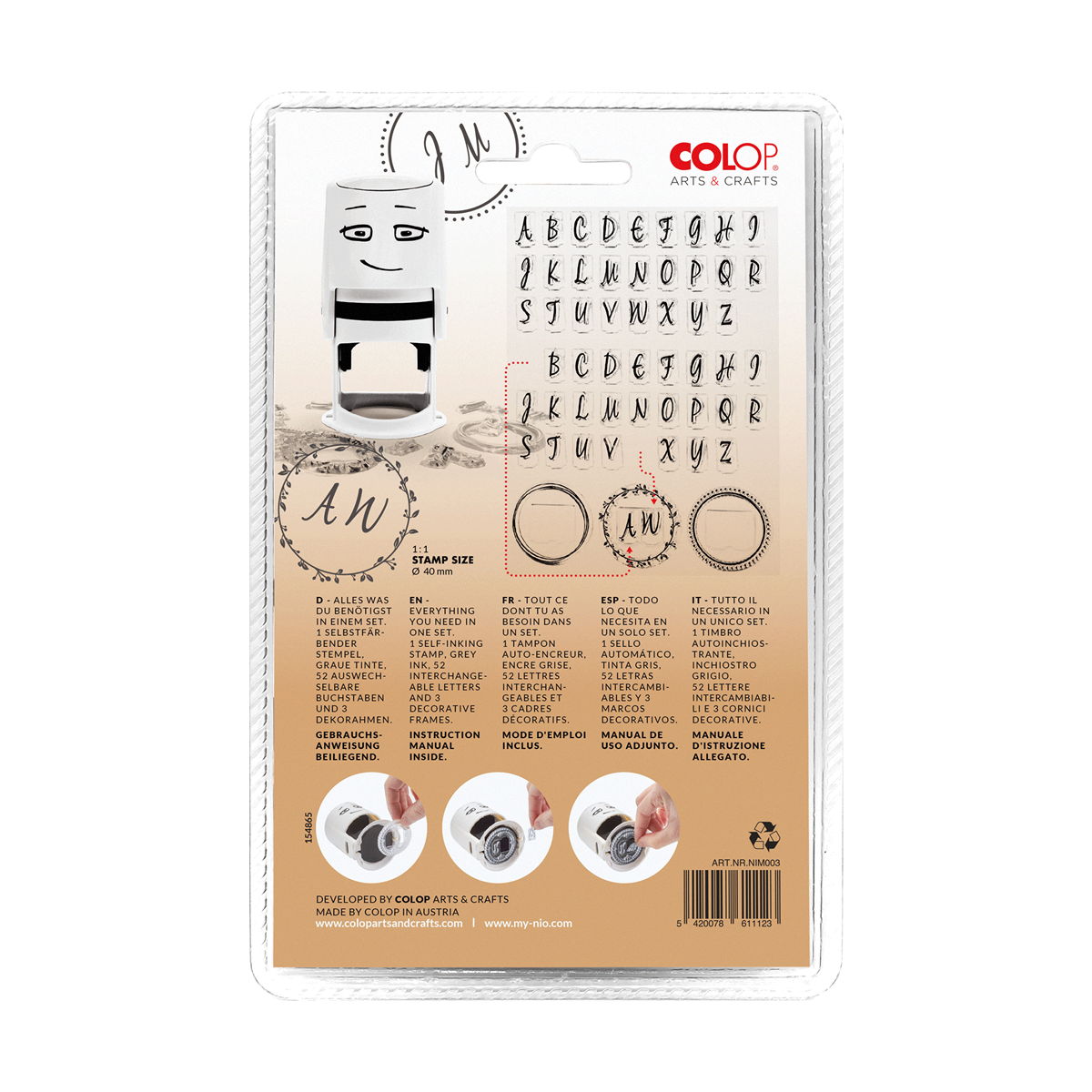 COLOP Arts & Crafts Σφραγίδα NIO Monogram Stationary