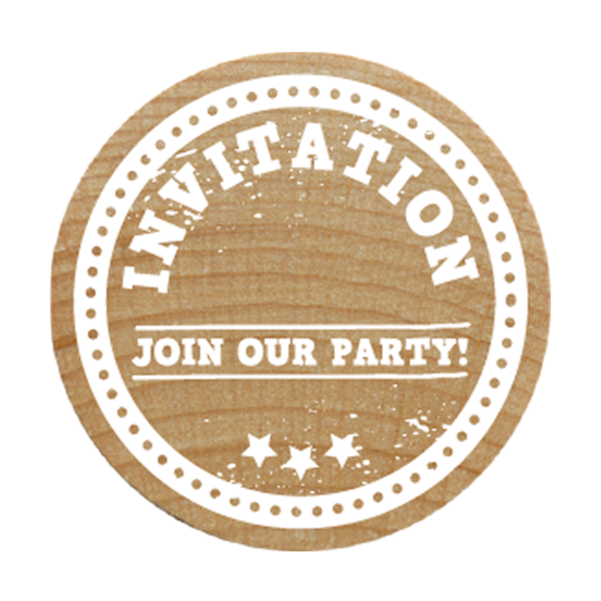 COLOP Arts & Crafts Woodies Ξύλινη Σφραγίδα - Invitation Join our party!