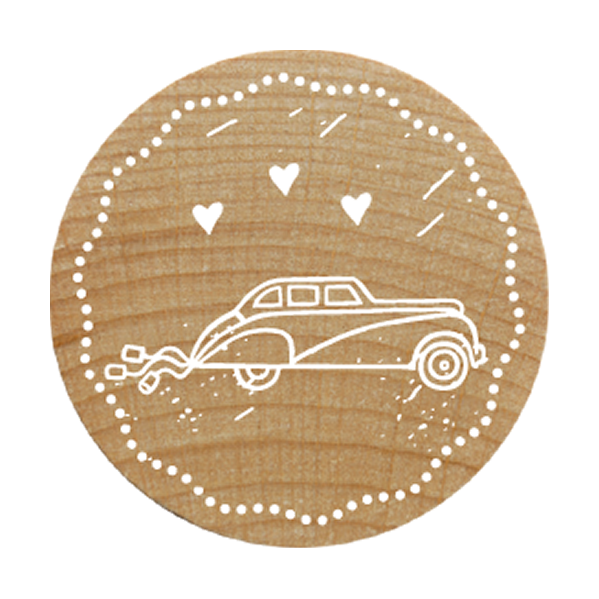 COLOP Arts & Crafts Woodies Ξύλινη Σφραγίδα Wedding car