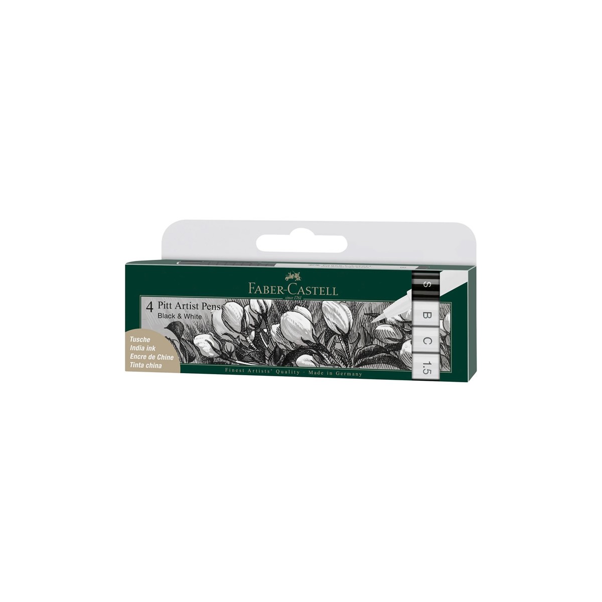 Faber-Castell Σετ Πενάκια Σχεδίου Pitt Artist Pen Black & White