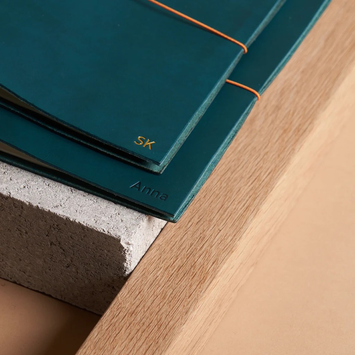 PAPER REPUBLIC Δερμάτινο Σημειωματάριο Grand Voyageur XL - Petrol blue