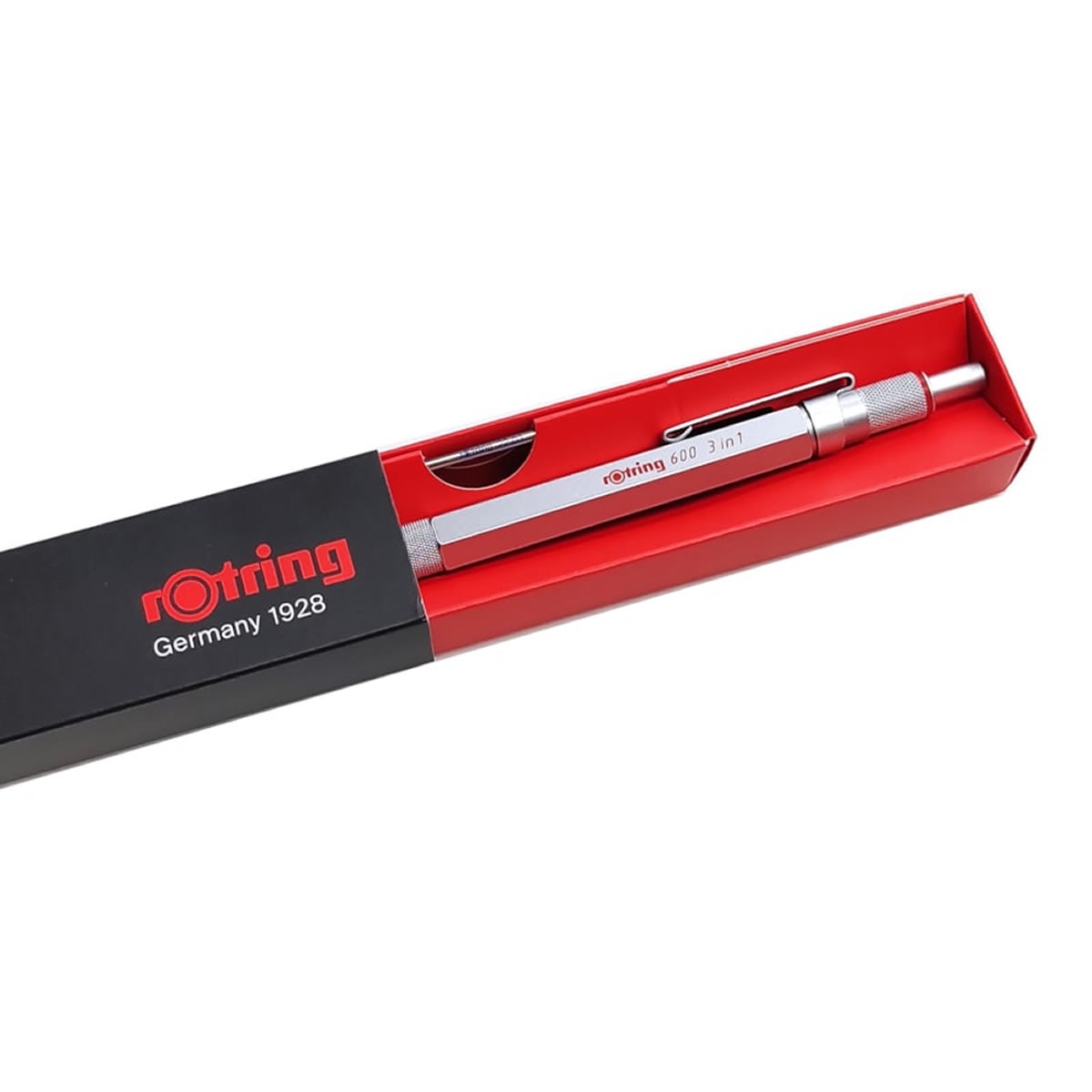 Rotring 600 Multipen 3 σε 1 Μαύρο Μηχανικό Μολύβι & Στυλό