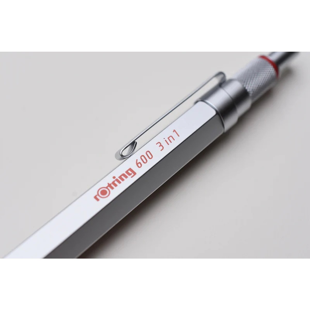 Rotring 600 Multipen 3 σε 1 Ασημί Μηχανικό Μολύβι & Στυλό