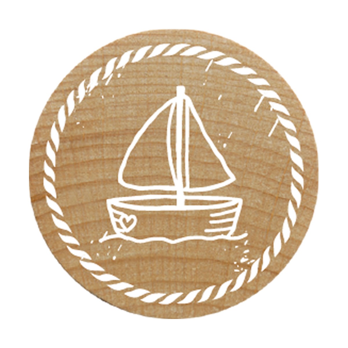 COLOP Arts & Crafts Woodies Ξύλινη Σφραγίδα Sailboat