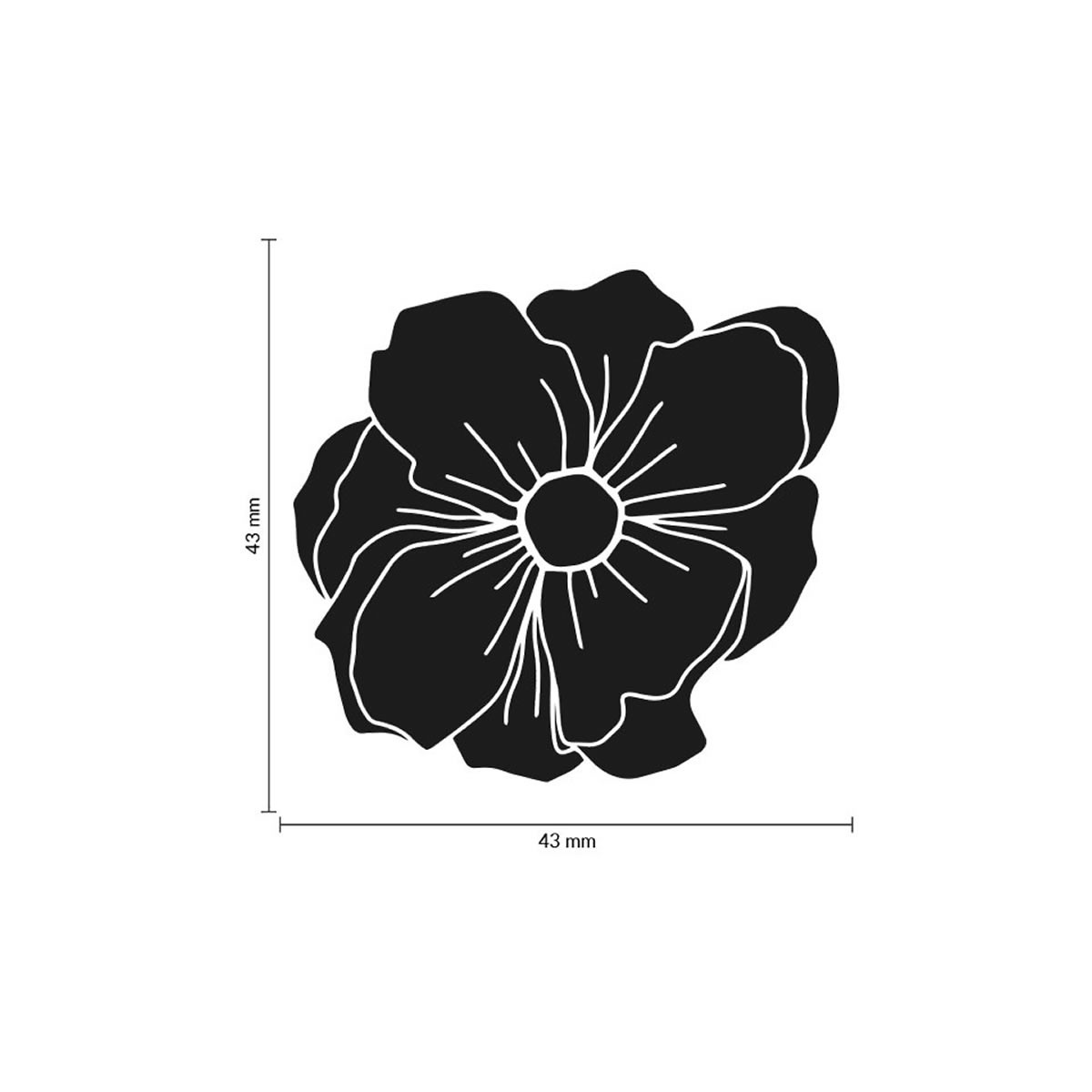COLOP Arts & Crafts Ξύλινη Σφραγίδα May & Berry Blossom Dark 45x45mm