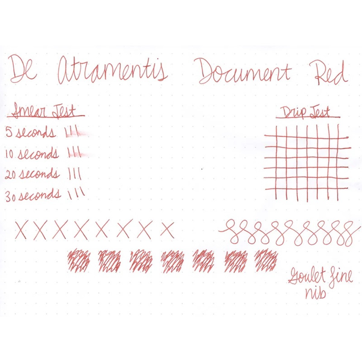 De Atramentis Μελάνι Πένας Document Ink Red 45ml