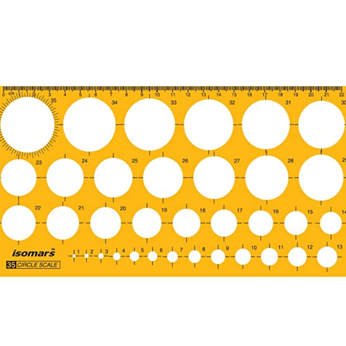 Isomars Στένσιλ Κύκλων 1-35mm