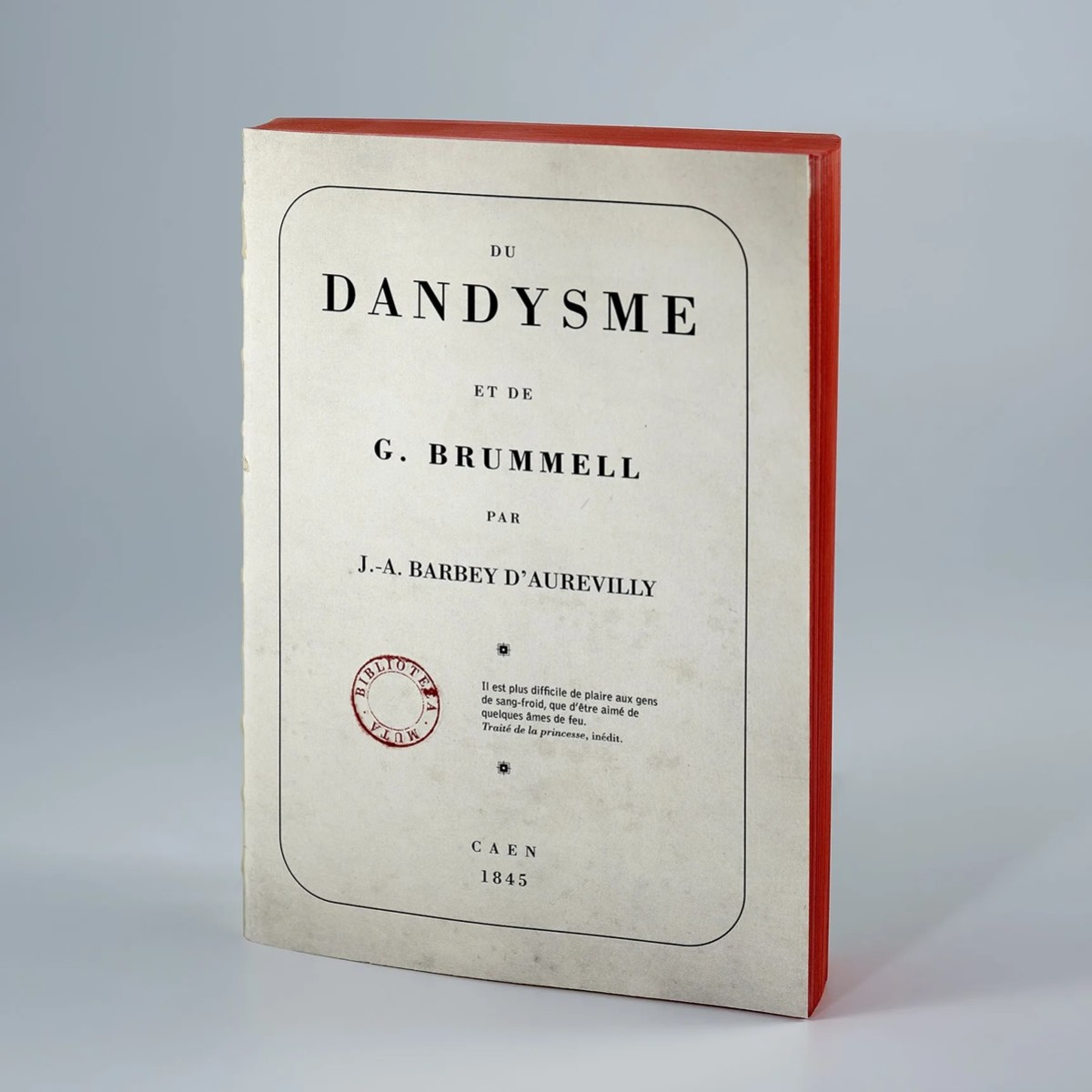 Libri Muti Du Dandysme et de Lord Brummell - Σημειωματάριο