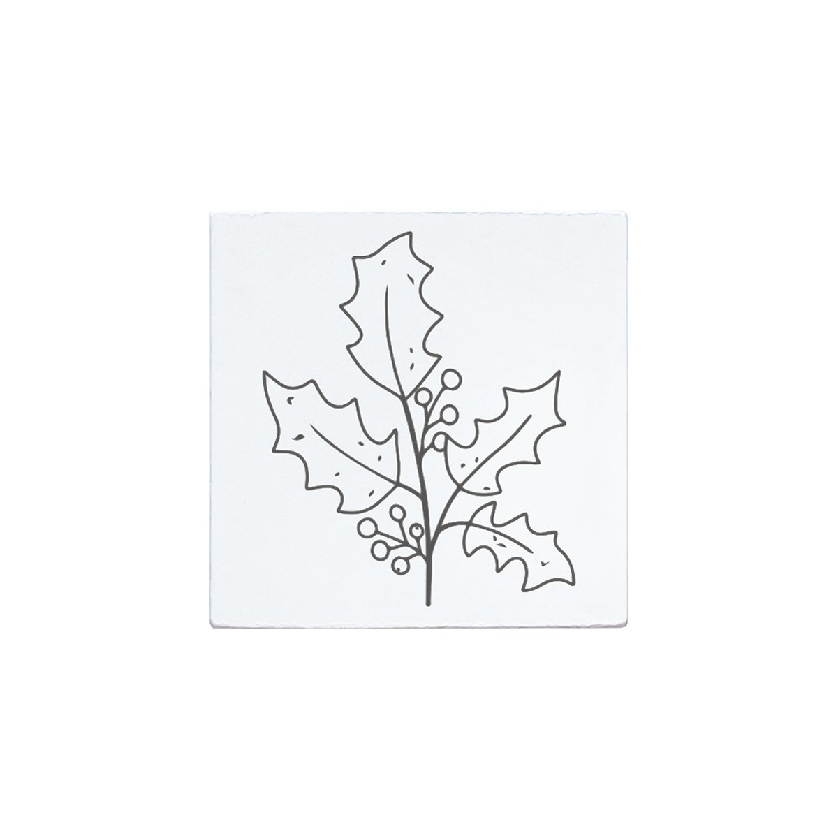 COLOP Arts & Crafts Ξύλινη Σφραγίδα May & Berry Ilex branch 45x45mm