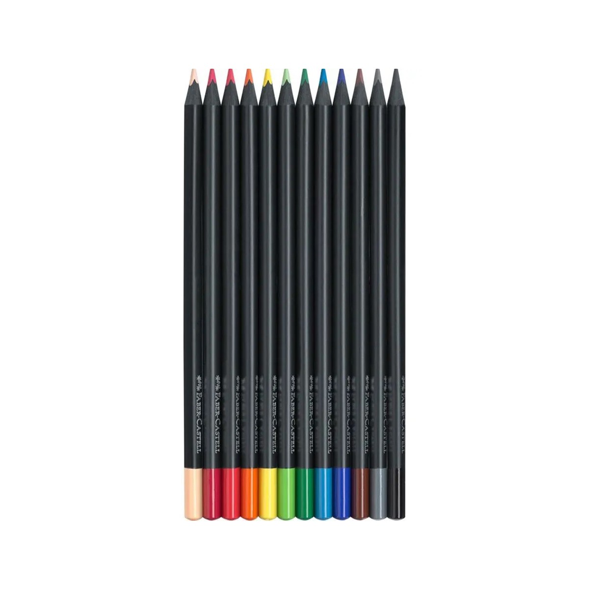 Faber-Castell Σετ 12 Ξυλομπογιές Black Edition