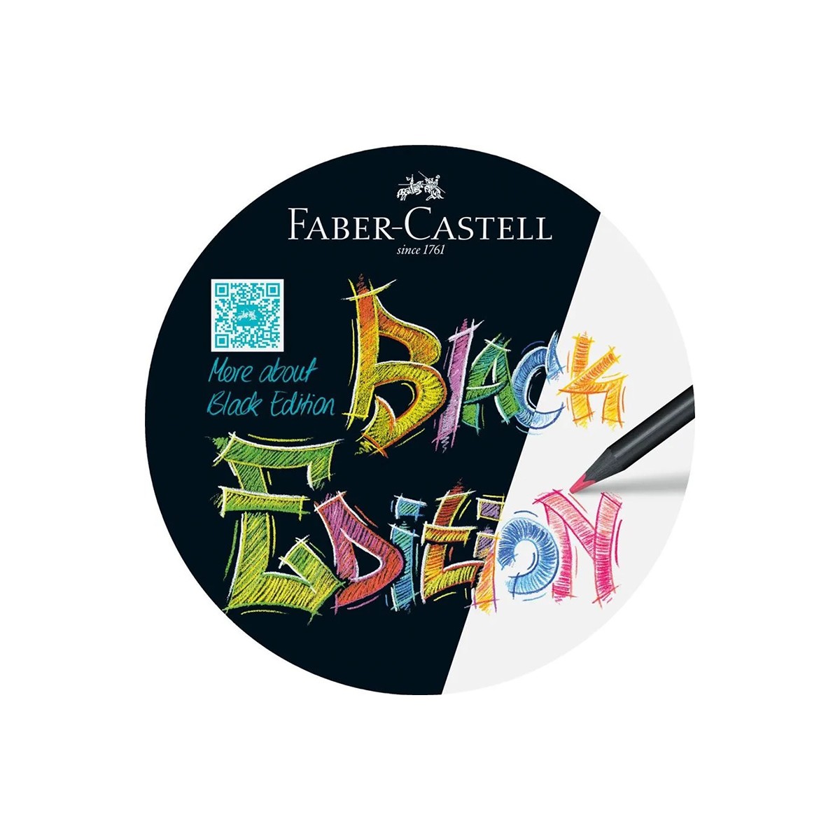 Faber-Castell Σετ 24 Ξυλομπογιές Black Edition