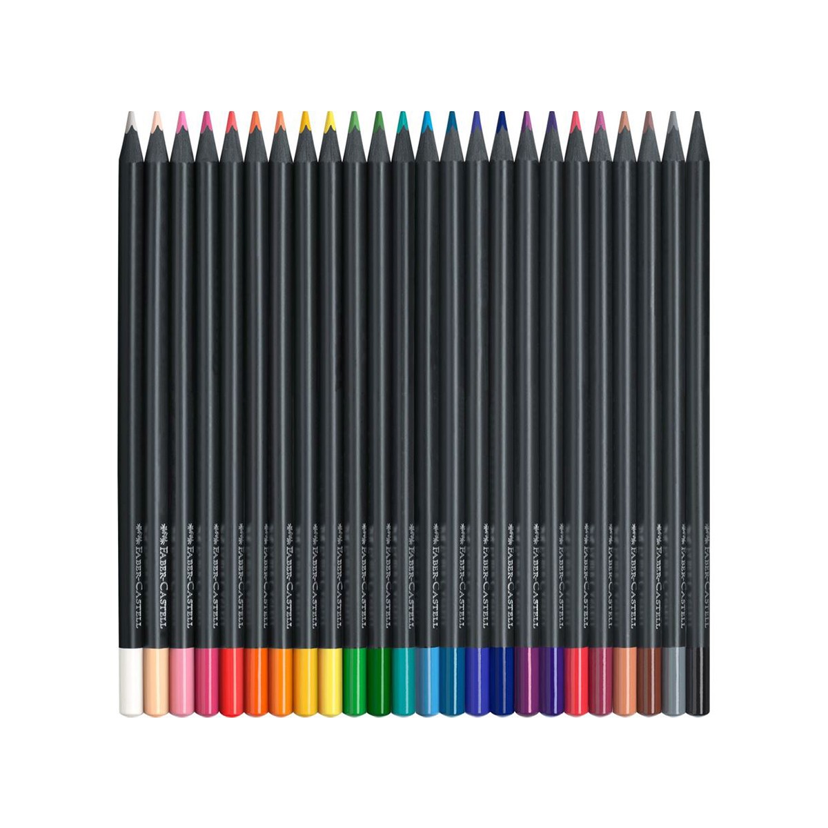 Faber-Castell Σετ 24 Ξυλομπογιές Black Edition