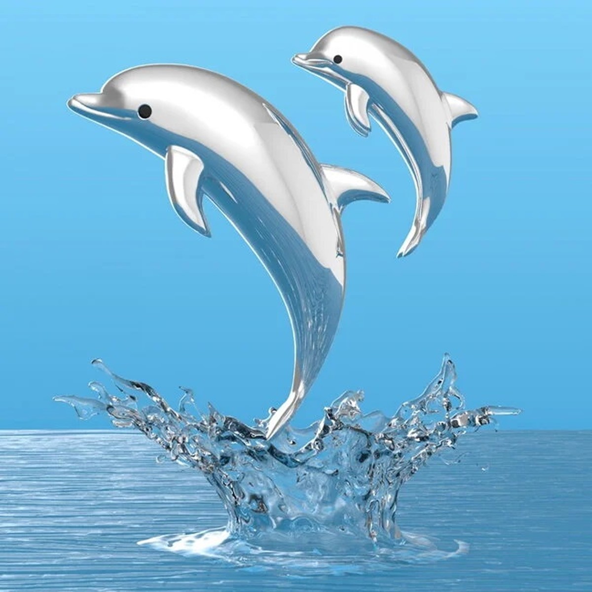 Metalmorphose Μπρελόκ Δελφίνια Dolphin Family