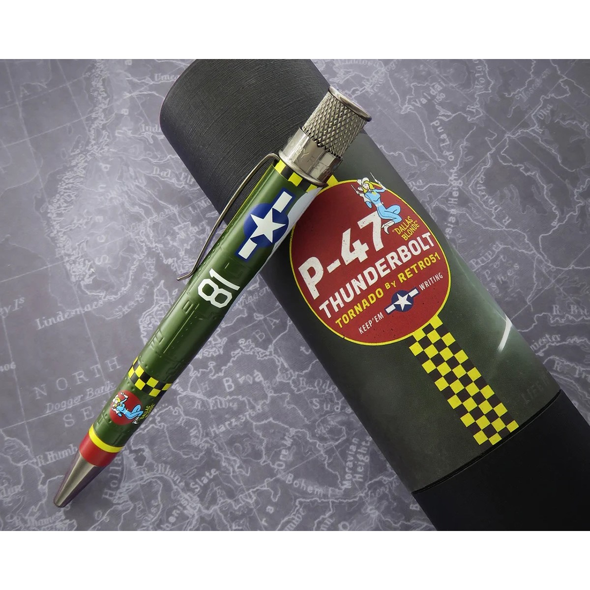 Retro 51 Tornado Vintage Metalsmith Στυλό Roller P-47 Thunderbolt