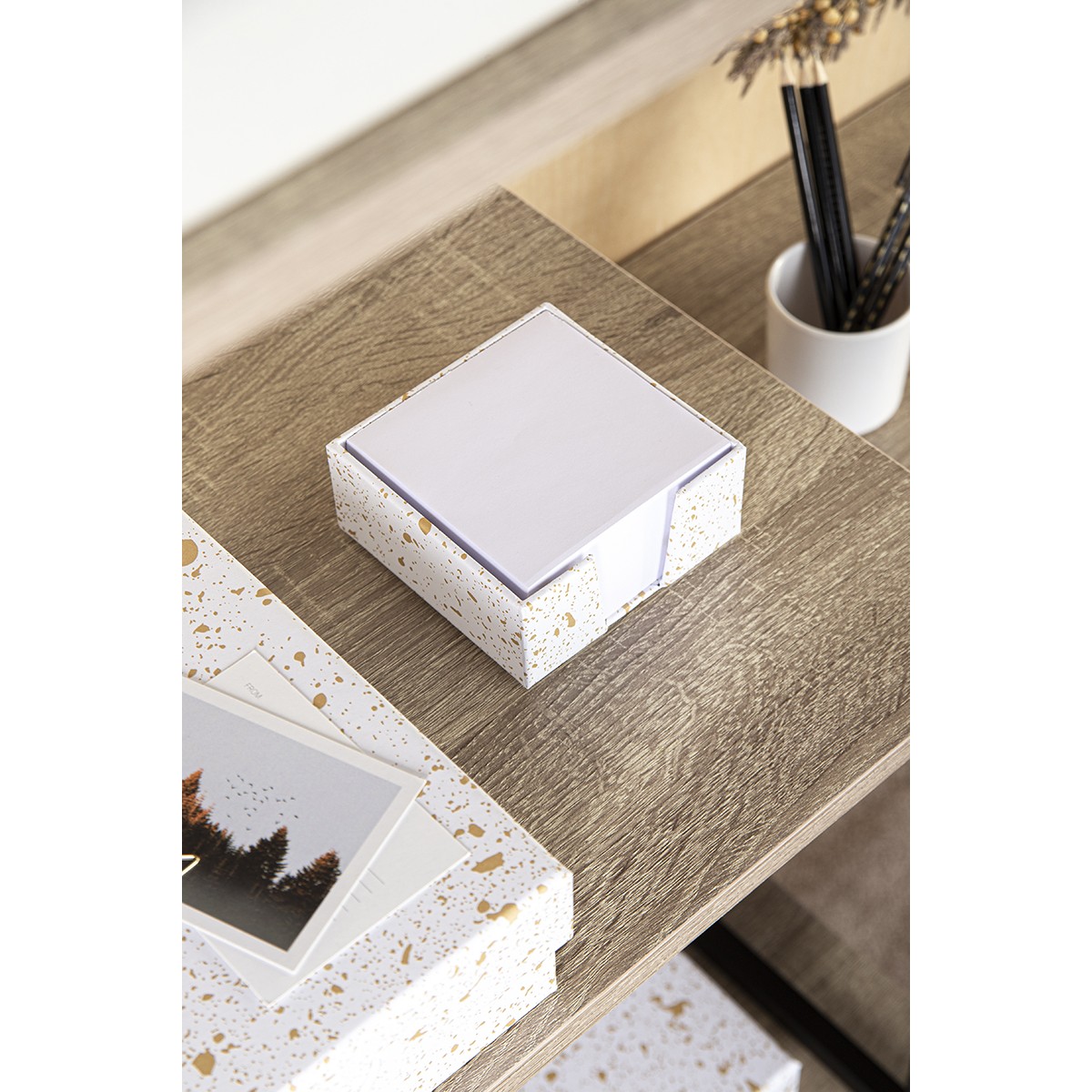 BIGSO Box of Sweden James Note pad Βάση για Χαρτάκια Σημειώσεων Splash Gold