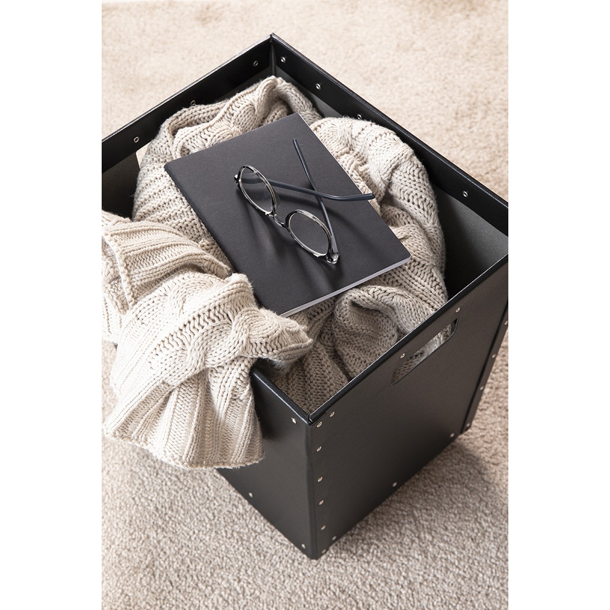 BIGSO Box of Sweden Tellus Καλάθι με Ροδάκια Μαύρο