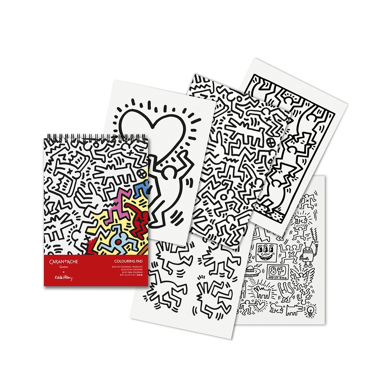 CARAN D'ACHE + Keith Haring Μπλοκ Ζωγραφικής A5 - Special Edition