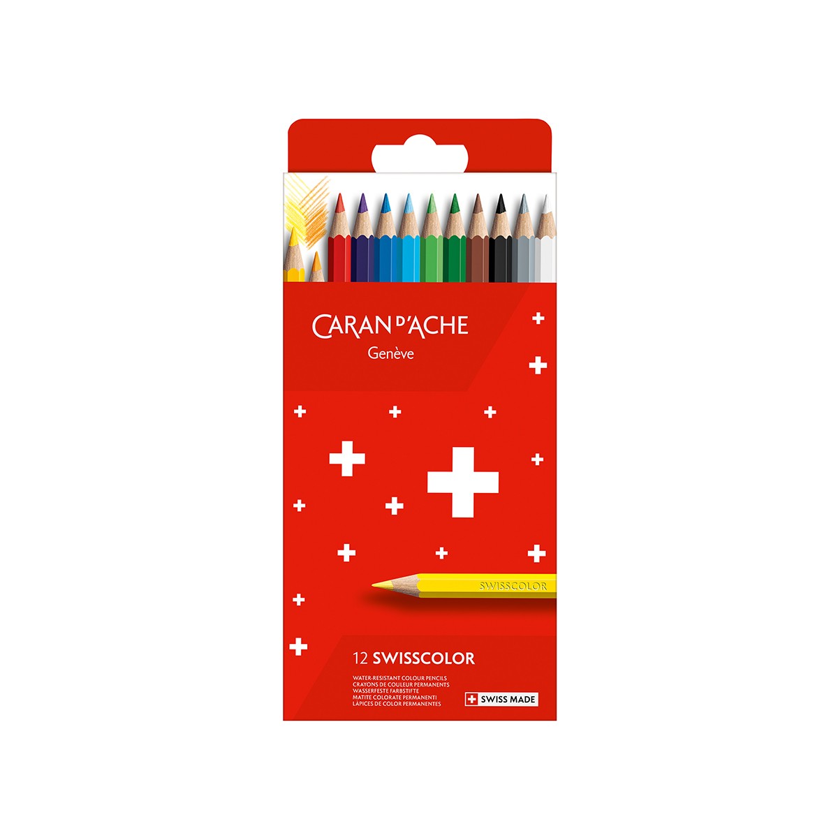 CARAN D'ACHE Σετ 12 Ξυλομπογιές Swisscolor®