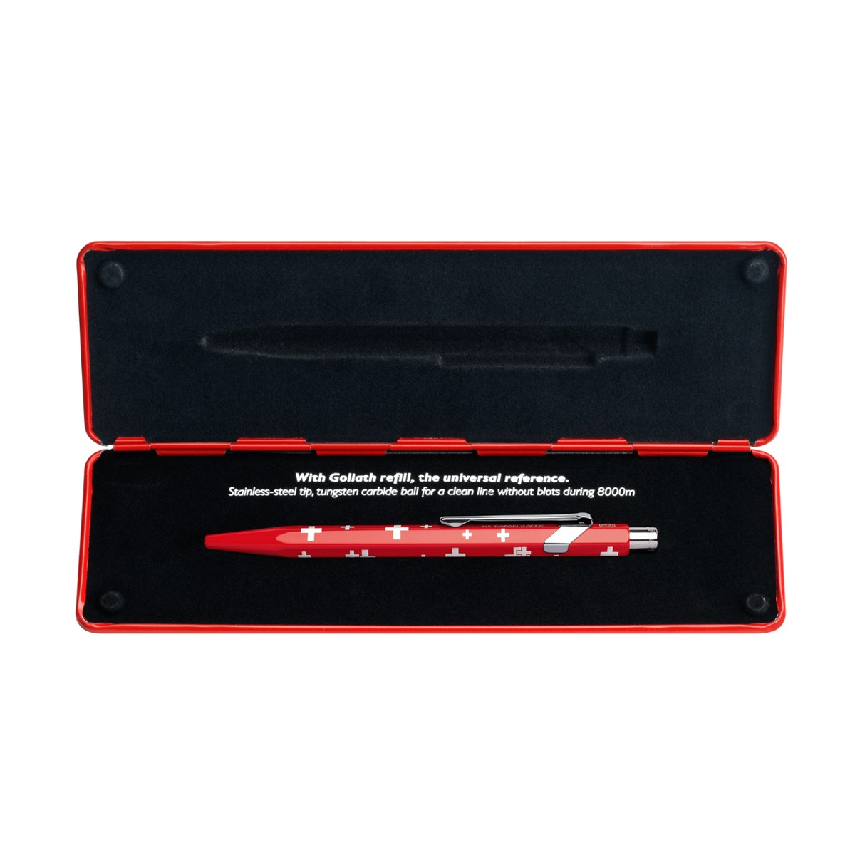 CARAN D' ACHE Totally Swiss Collection Στυλό Διαρκείας 849 Swiss Flag